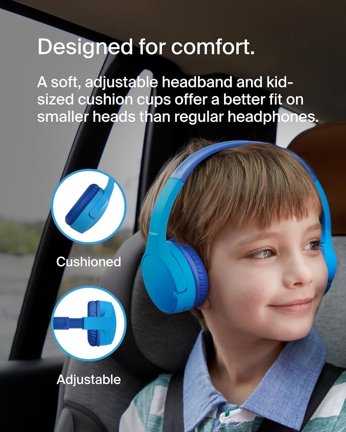 Belkin SoundForm Mini Wireless On-Ear Headphones for Kids