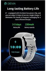 Devia Smart Watch WT5 – 1.83" Display, Bluetooth Calling, Heart Rate & Fitness Tracking