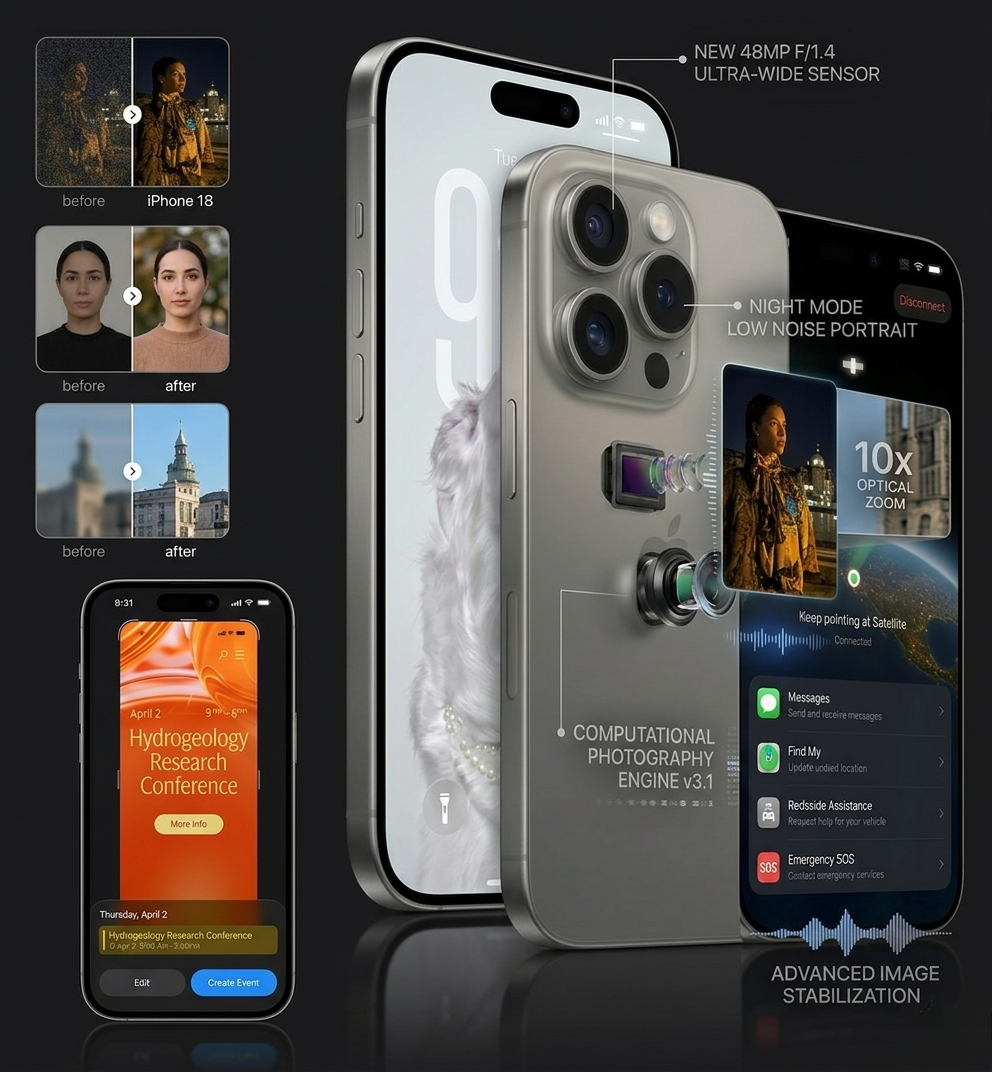 Expected iPhone 18 design and display