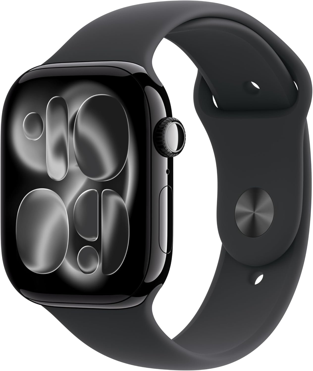 Apple Watch Series 11 GPS 46mm Jet Black Aluminium Case with Black SB (M/L) – Model A3333