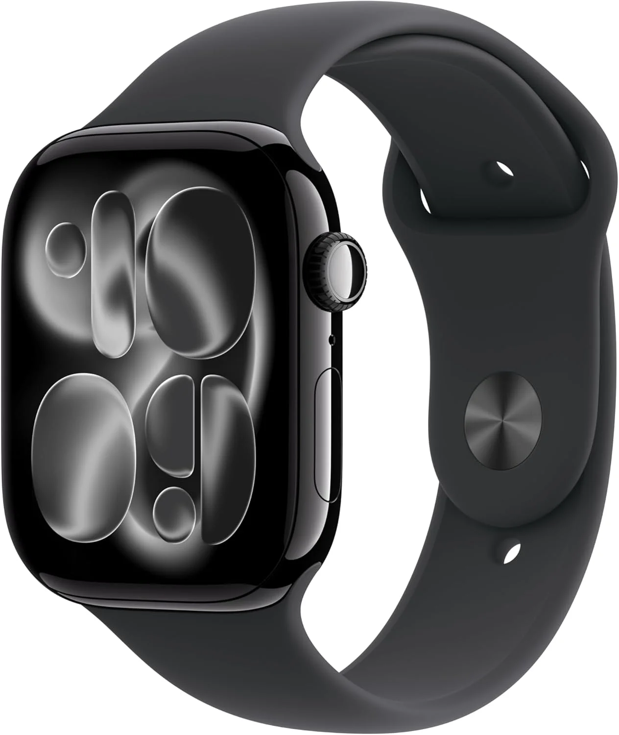 Apple Watch Series 11 GPS 46mm Jet Black Aluminium Case with Black SB (M/L) – Model A3333