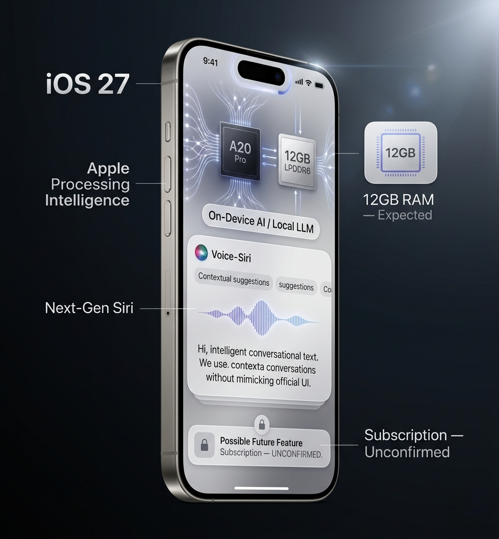 Expected iPhone 18 iOS and AI features