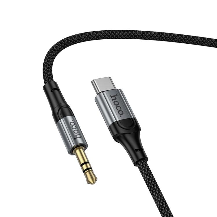 HOCO UPA33B USB-C to 3.5mm AUX Audio Cable – 1.5m Braided Stereo Adapter