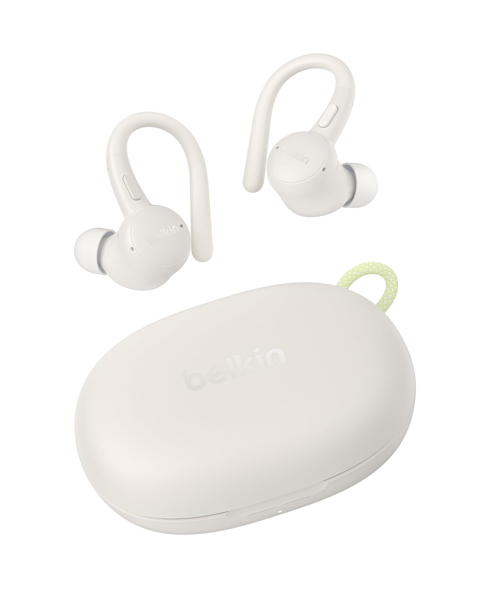 Belkin SoundForm ActiveFit True Wireless Sports Earbuds – Secure Ear Hooks, Bluetooth 5.4 & 36-Hour Battery