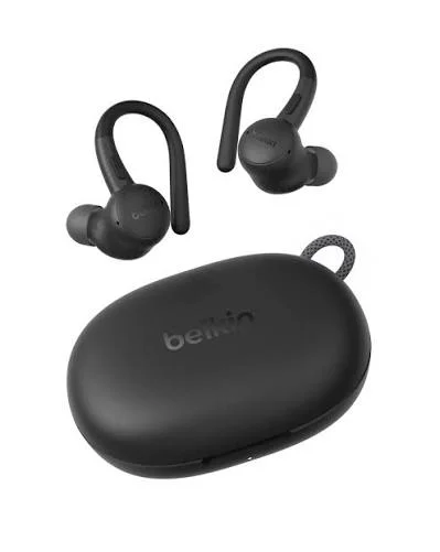 Belkin SoundForm ActiveFit True Wireless Sports Earbuds – Secure Ear Hooks, Bluetooth 5.4 & 36-Hour Battery