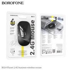 BOROFONE BG14 Planet 2.4G Wireless Mouse – 1000 DPI, USB Receiver