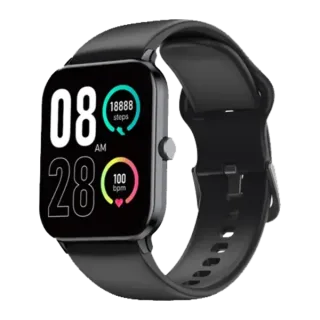 QCY GTC Smartwatch – Black Black