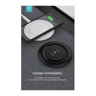 Devia Allen Series Ultra-Thin Wireless Charger (15W) Black