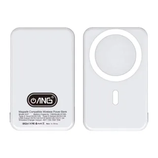 ANG A28 MagSafe Wireless Power Bank 5000mAh – 20W PD Fast Charging with Magnetic Charging