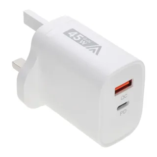 ANG TB-TCS-45W 45W USB-C PD Fast Wall Charger – GaN Fast Charging UK Plug