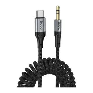 HOCO UPA33B USB-C to 3.5mm AUX Audio Cable – 1.5m Braided Stereo Adapter
