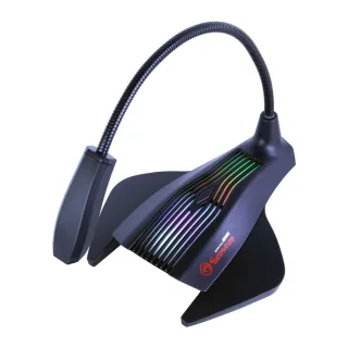 Marvo Scorpion MIC-01 RGB USB Gaming Microphone Black with RGB rainbow LED lighting