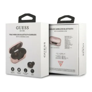 GUESS wireless earphones bluetooth TWS + docking station GUTWST31EK (BT5 Classic) pink Pink