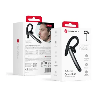 Forcell Wireless mono headset (ENC, Multipoint, BT 6.0 + EDR, 90mah) FORCELL Orion Slim black Black