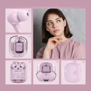 ACEFAST T6 TWS headset (ACEFAST Crystal T6) Pink lotus