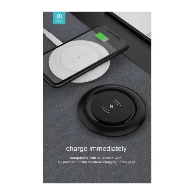 Devia Allen Series Ultra-Thin Wireless Charger (15W) Black