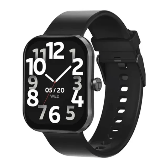 HAYLOU Watch S6 Smartwatch – 2.01" HD Display, Bluetooth Calling & 20-Day Battery Black