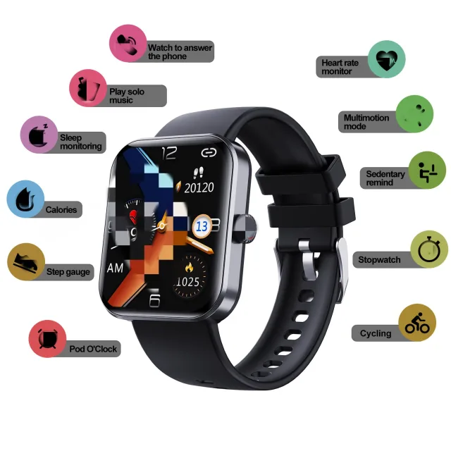 New F57L Smart Watch 2024 1.9 Touch Screen Health Monitoring BT Call Sport  Watch for Men Women Android Smart Watches| Alibaba.com