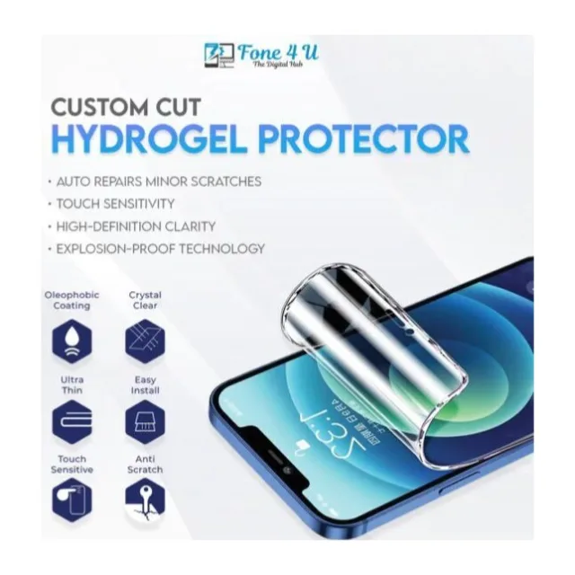 iPhone Custom Cut Hydrogel Screen Protector