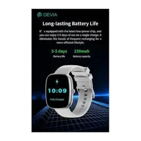 Devia Smart Watch WT5 – 1.83" Display, Bluetooth Calling, Heart Rate & Fitness Tracking