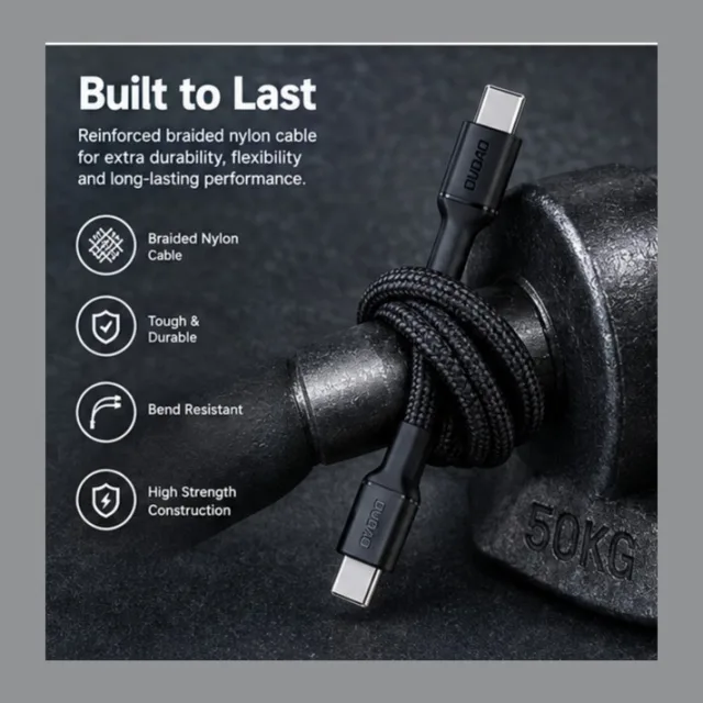 Dudao L9CMax — 2m 240W Fast Charging data Cable C to C
