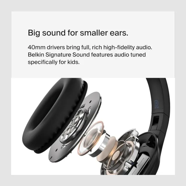Belkin SoundForm™ Inspire Wireless Over-Ear Headset for Kids (Type-C)