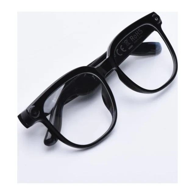 Titmo Smart AI glasses with music and recording, clear glass, TITMO G-200, black