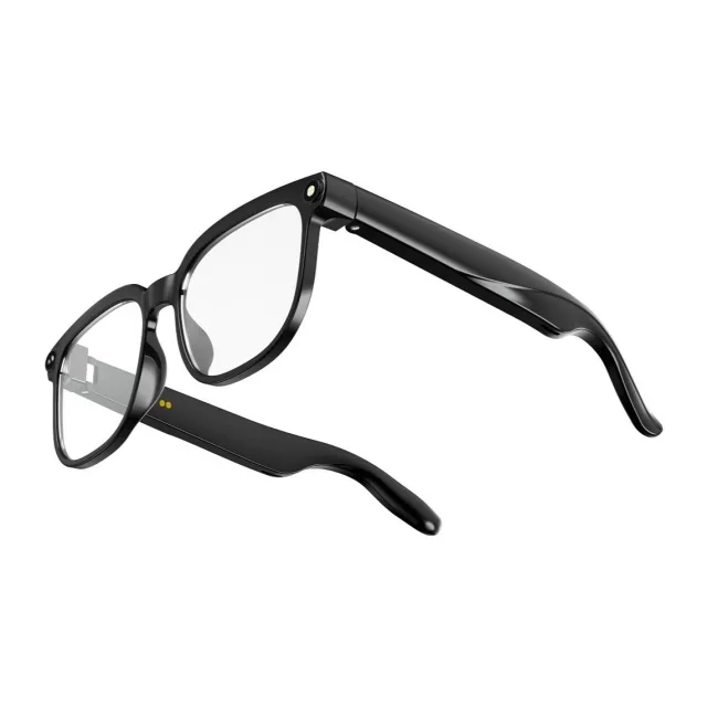 Titmo Smart AI glasses with music and recording, clear glass, TITMO G-200, black