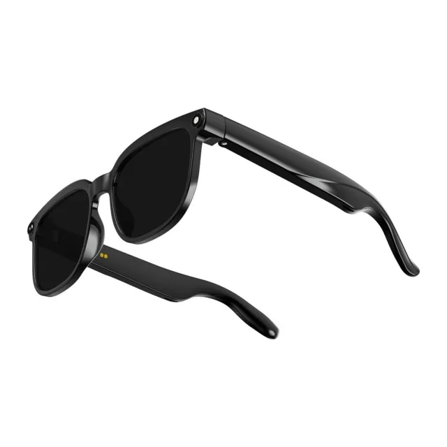 Titmo Smart AI glasses with music and recording, clear glass, TITMO G-200, black