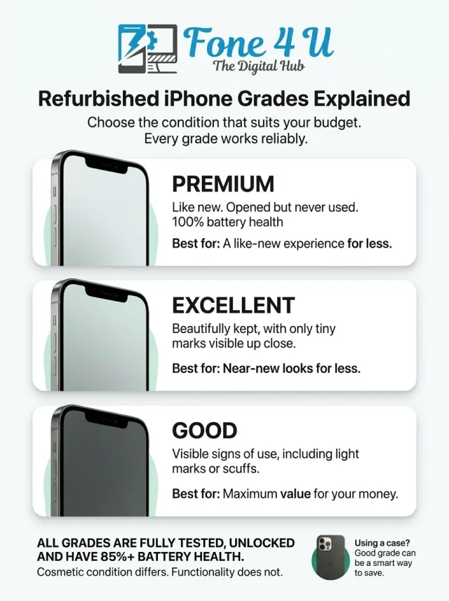 What the grades mean at fone4u