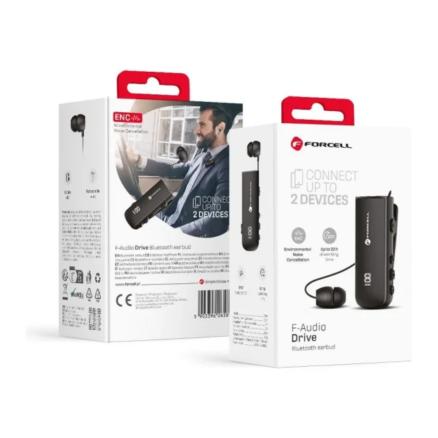 Forcell F-Audio Drive Bluetooth Earbud with ENC & Multipoint
